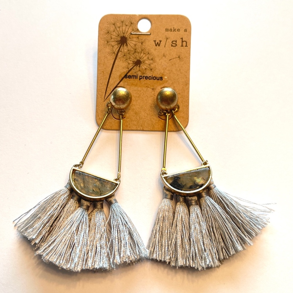 TERRI DANGLE FRINGE EARRINGS